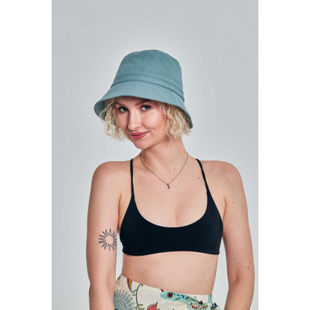 Kapelusz damski muślinowy bucket hat Leśny