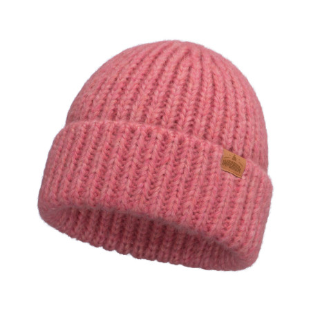 Czapka zimowa damska wełniana Puchatka candy pink