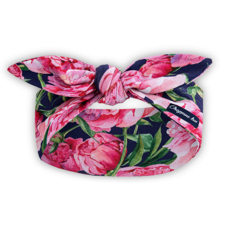 Opaska damska pin up Peonie