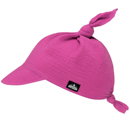 Chustka z daszkiem muślinowa Magenta