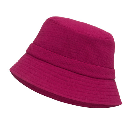 Kapelusz damski muślinowy bucket hat Fuksja