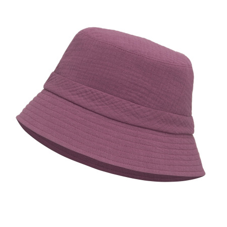 Kapelusz damski muślinowy bucket hat Jagodowy
