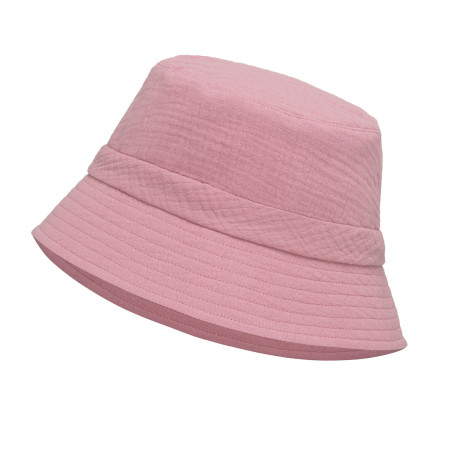 Kapelusz damski muślinowy bucket hat Lila Róż