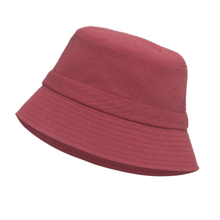 Kapelusz damski muślinowy bucket hat Wiśniowy