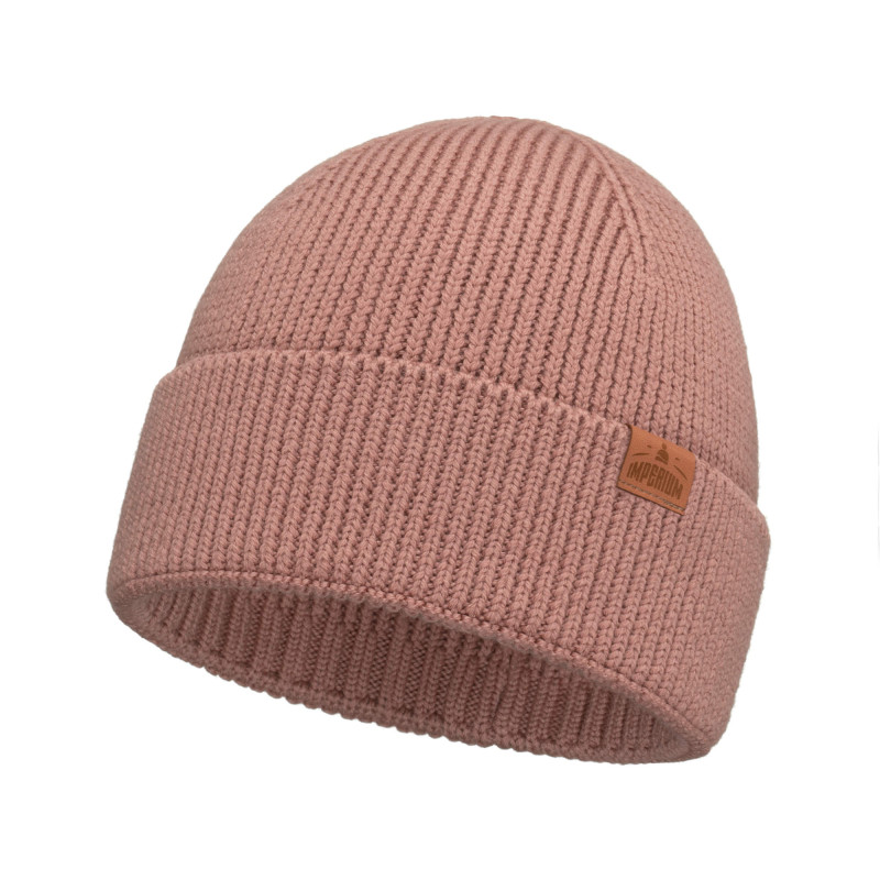 Czapka wełniana Merino damska Nude