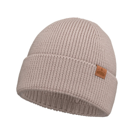 Czapka wełniana Merino męska Taupe