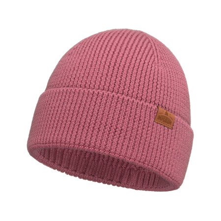Czapka wełniana Merino dla dziecka Ciemny Róż